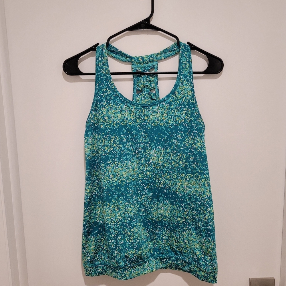 Athleta Racer Back Tank with Bra Support - Size XS